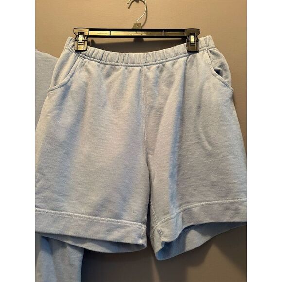 The Galt Knitting Co. Men's M Light Blue Sweat Shorts Set Casual - Picture 2 of 8
